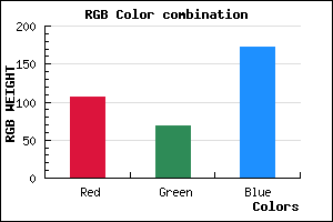 rgb background color #6B44AC mixer