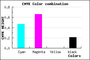 #6B44CA color CMYK mixer