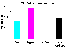 #6B459D color CMYK mixer