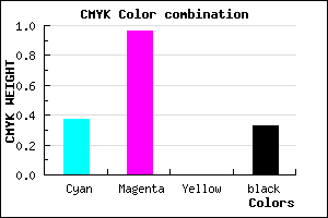 #6B07AB color CMYK mixer