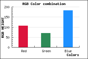 rgb background color #6B46B6 mixer