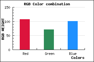 rgb background color #6B4765 mixer