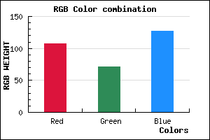 rgb background color #6B477F mixer
