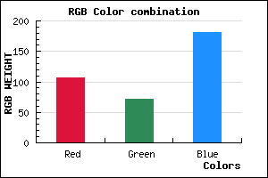 rgb background color #6B47B5 mixer
