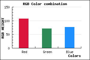 rgb background color #6B474D mixer