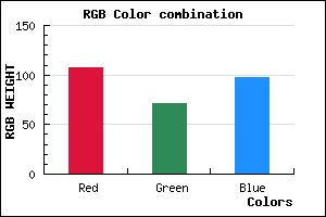 rgb background color #6B4761 mixer