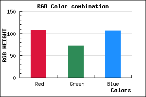 rgb background color #6B486A mixer