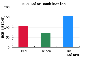 rgb background color #6B489A mixer