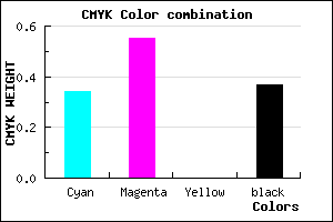 #6B48A1 color CMYK mixer