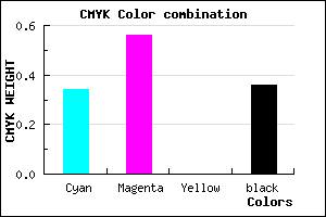 #6B48A2 color CMYK mixer