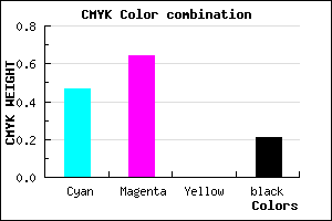 #6B48CA color CMYK mixer