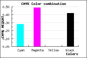 #6B4C95 color CMYK mixer