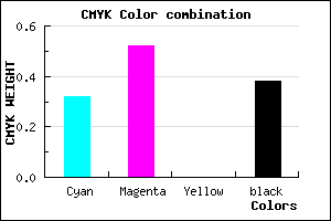 #6B4C9E color CMYK mixer
