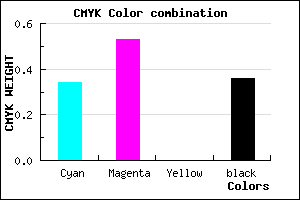 #6B4CA3 color CMYK mixer