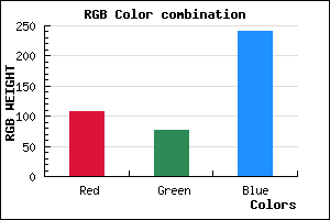 rgb background color #6B4CF0 mixer