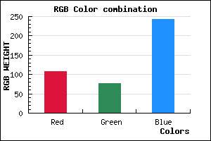 rgb background color #6B4CF2 mixer