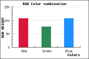 rgb background color #6B4D6B mixer