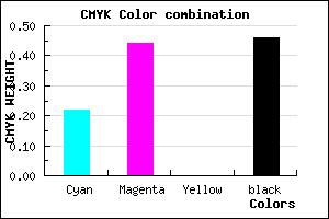 #6B4D89 color CMYK mixer