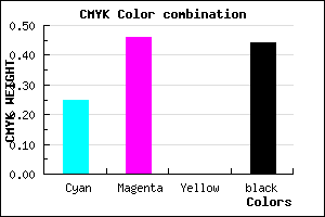 #6B4D8F color CMYK mixer