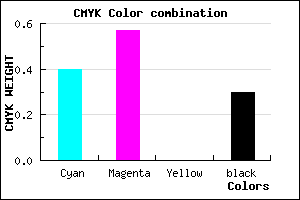 #6B4DB3 color CMYK mixer
