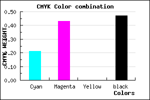 #6B4E88 color CMYK mixer