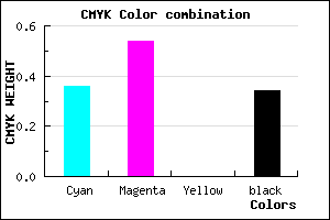 #6B4EA8 color CMYK mixer