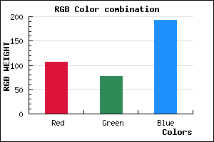 rgb background color #6B4EC0 mixer