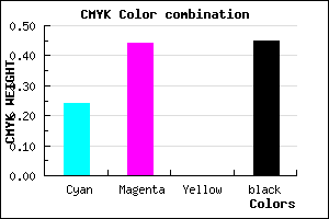 #6B4F8D color CMYK mixer