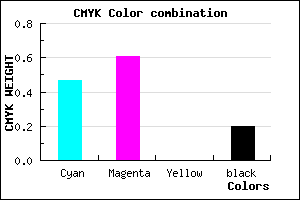 #6B4FCB color CMYK mixer