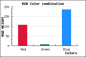 rgb background color #6B08BA mixer