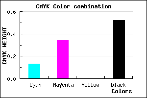 #6B517B color CMYK mixer