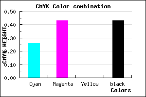 #6B5391 color CMYK mixer