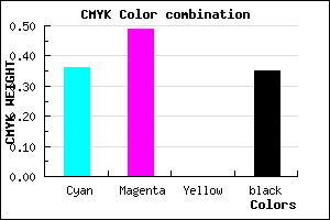 #6B54A6 color CMYK mixer