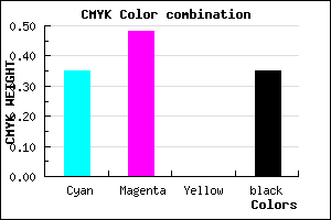 #6B55A5 color CMYK mixer