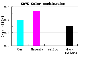 #6B55B3 color CMYK mixer
