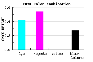 #6B55B9 color CMYK mixer