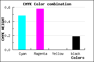#6B56CE color CMYK mixer