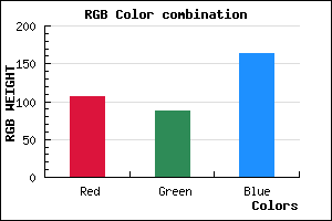 rgb background color #6B57A3 mixer