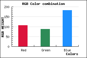 rgb background color #6B57B7 mixer