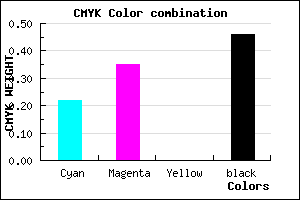 #6B5989 color CMYK mixer