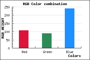 rgb background color #6B59F1 mixer