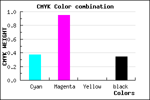 #6B09A9 color CMYK mixer