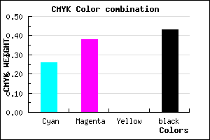 #6B5A91 color CMYK mixer