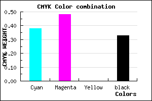 #6B5AAC color CMYK mixer