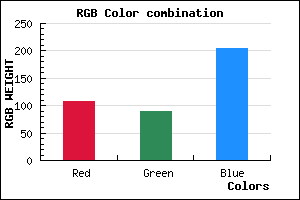 rgb background color #6B5ACD mixer