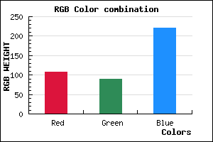 rgb background color #6B5ADD mixer