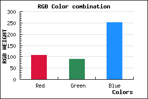 rgb background color #6B5AFB mixer