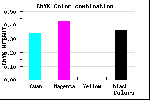 #6B5DA3 color CMYK mixer