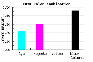 #6B608A color CMYK mixer