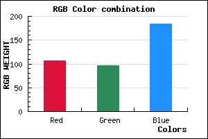 rgb background color #6B60B8 mixer
